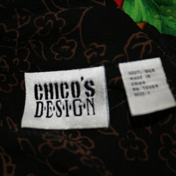 SOLD!☆○CHICO'S DESIGN BLOUSE CLASSIC EUC pretty!♡ - Picture 4 of 6